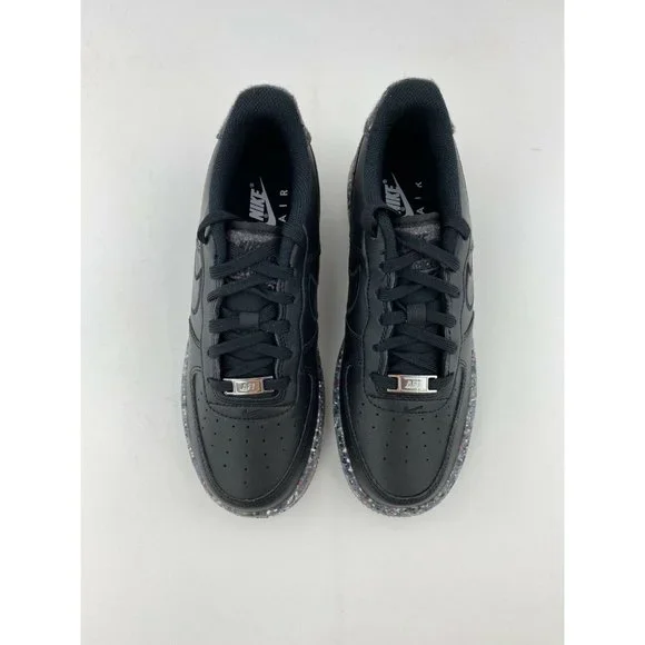 Nike Air Force 1 Recycled Wool Pack Black Women's Size 7.5 Shoes - Picture 8 of 12